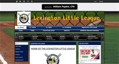 Desktop Screenshot of lexingtonlittleleague.com