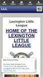 Mobile Screenshot of lexingtonlittleleague.com